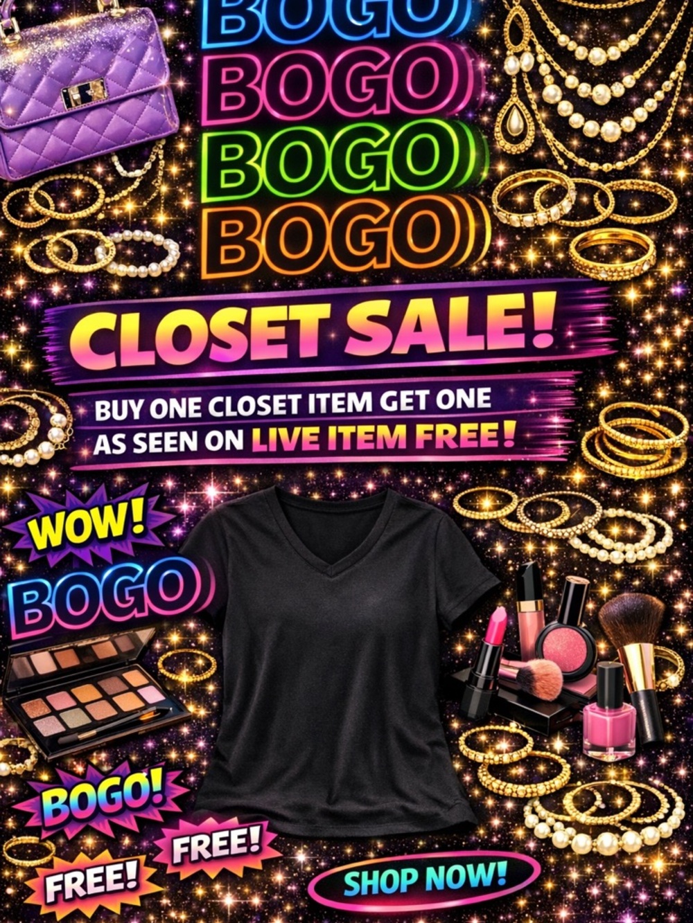BOGO- Closet Sale Today @1 CST